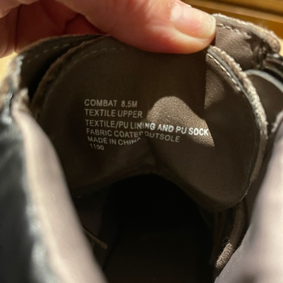 Madden Girl Velvet Combat Boots - Picture 6 of 8